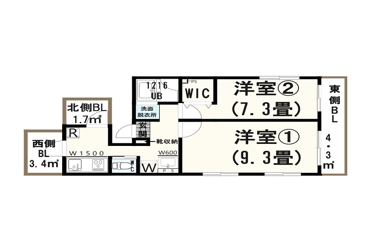 401号室間取り